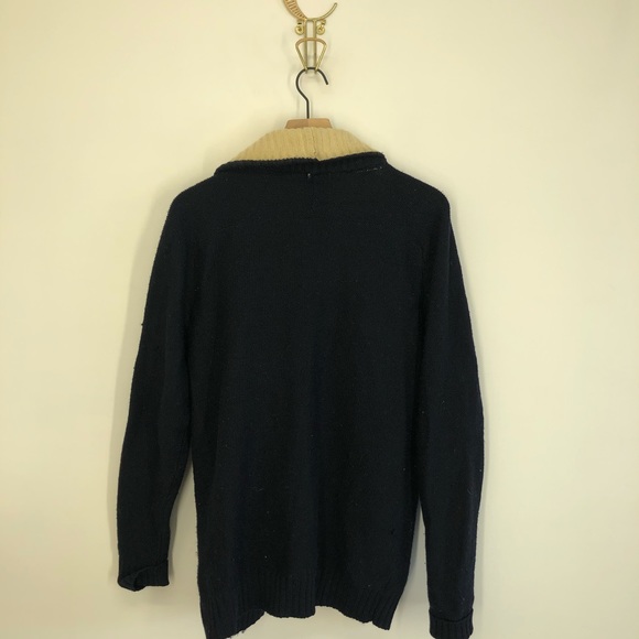 Tricots St. Rafael Men’s Wool Shawl Collar Sweater - Picture 7 of 7